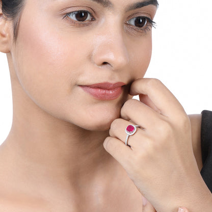 0.2ct Natural Diamond Solid Gold 2 Cuved V Ring