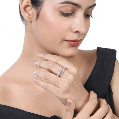 0.7ct Natural Diamond Solid Gold Serpenti Viper Snake Ring