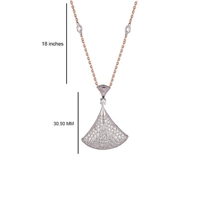 Solid Gold 1.3ct Natural Diamond Chain Divas Necklace
