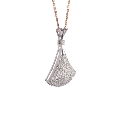Solid Gold 1.3ct Natural Diamond Chain Divas Necklace
