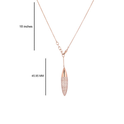 Solid Gold 1.3ct Natural Diamond Bullet Necklace