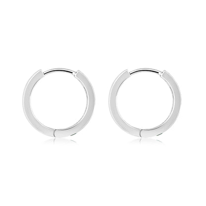 Solid Gold 0.5ct Natural Diamond w/ Emerald Hoop Earrings