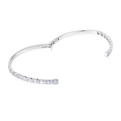Solid Gold 4.7ct Natural Diamond Bangle Open Wrap Twist Bracelet
