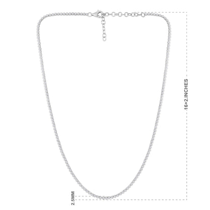 Solid Gold 6ct Natural Diamond 2.5mm Buttercup Tiger Tennis Necklace