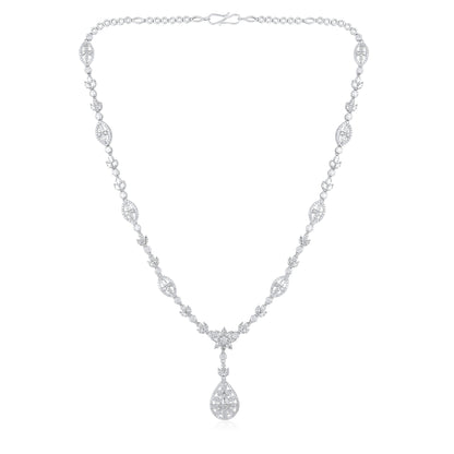 13.8ct Natural Diamond Marquise Pear Solid Gold Y-Drop Necklace