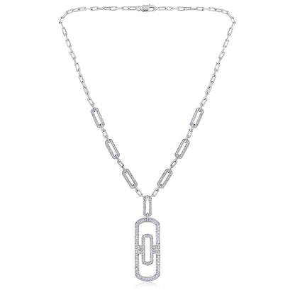 2.5ct Natural Diamond Solid Gold Y-Drop Necklace