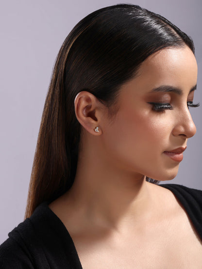 Solid Gold 0.4ct Natural Diamond Multi Pierce Marquise Stud Earrings