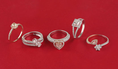 Solid Gold 1.5ct Natural Diamond Princess Solitaire Ring