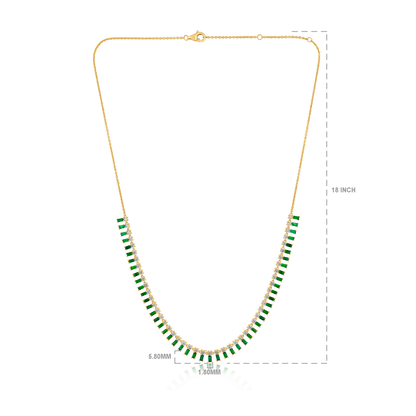 Solid Gold 4.73ct Natural Diamond w/ Natural Ruby Buggette Fringe Necklace
