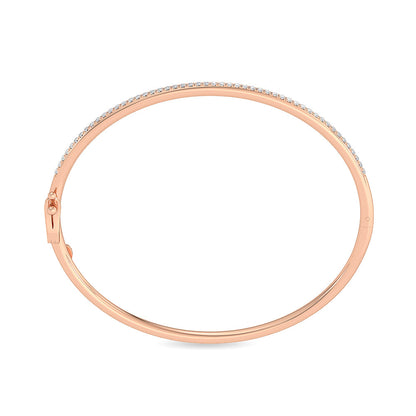 Solid Gold 0.65ct Natural Diamond Tennis Bangle Bangle Bracelet