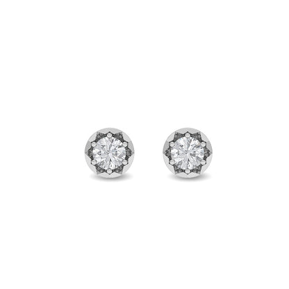 Solid Gold 0.5ct Natural Diamond Stud Earrings