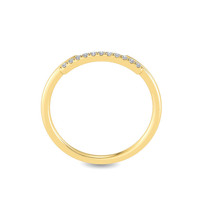 Solid Gold Natural Diamond Thin Ring
